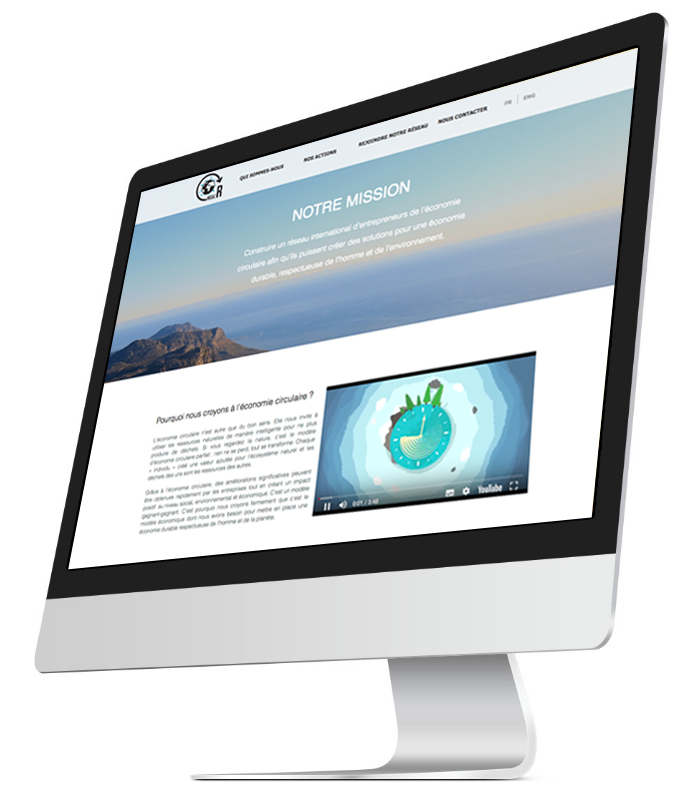 Création graphique et web design du site circulr Web Design et graphisme site circulr