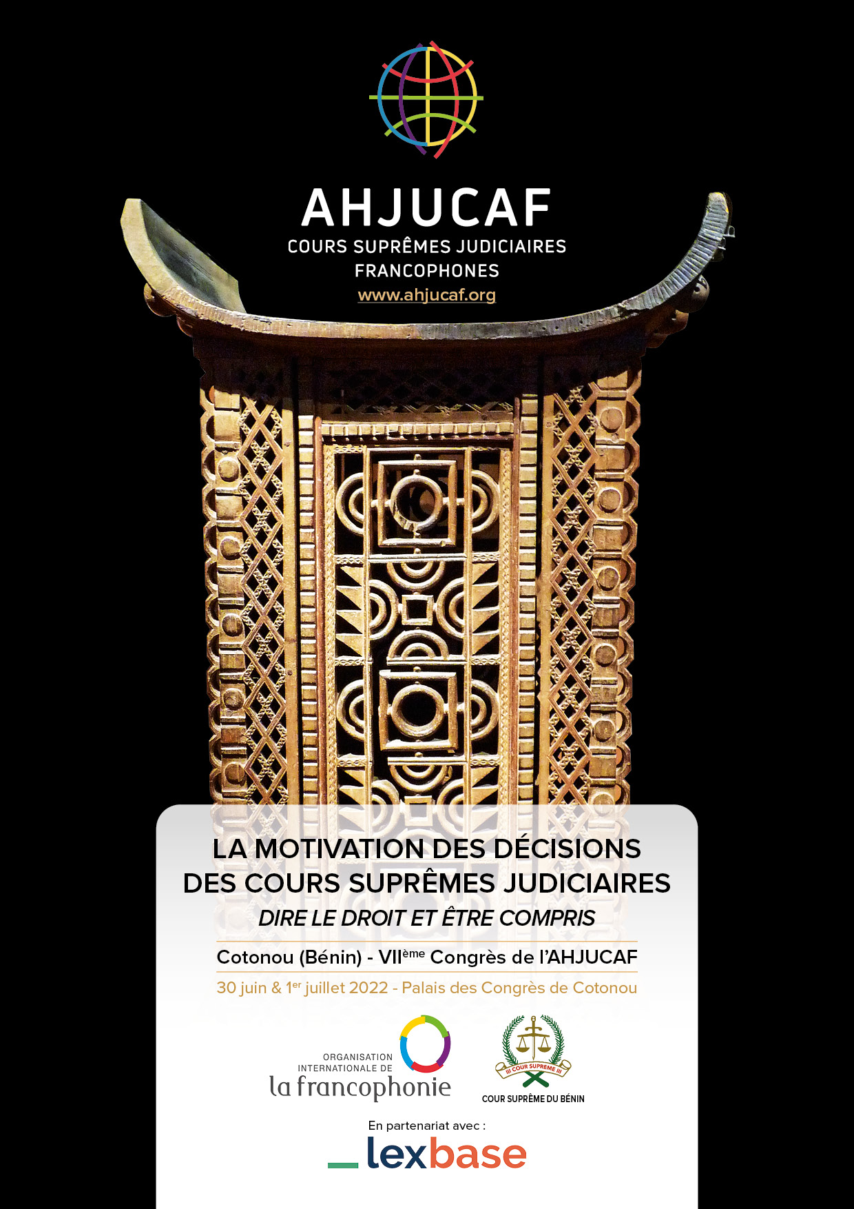 Création du livret de l'AHJUCAF sur VIIème congrès de Cotonou - Bénin