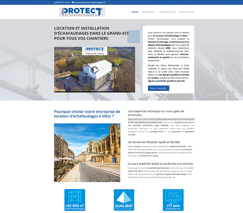 vignette_protect-echafaudages création du site web Protect échafaudages